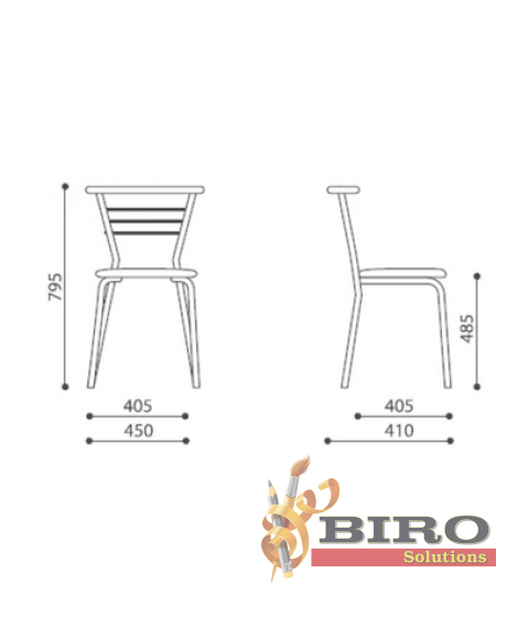 Scaun Marco Chrome,negru